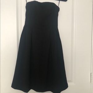 Black strapless dress